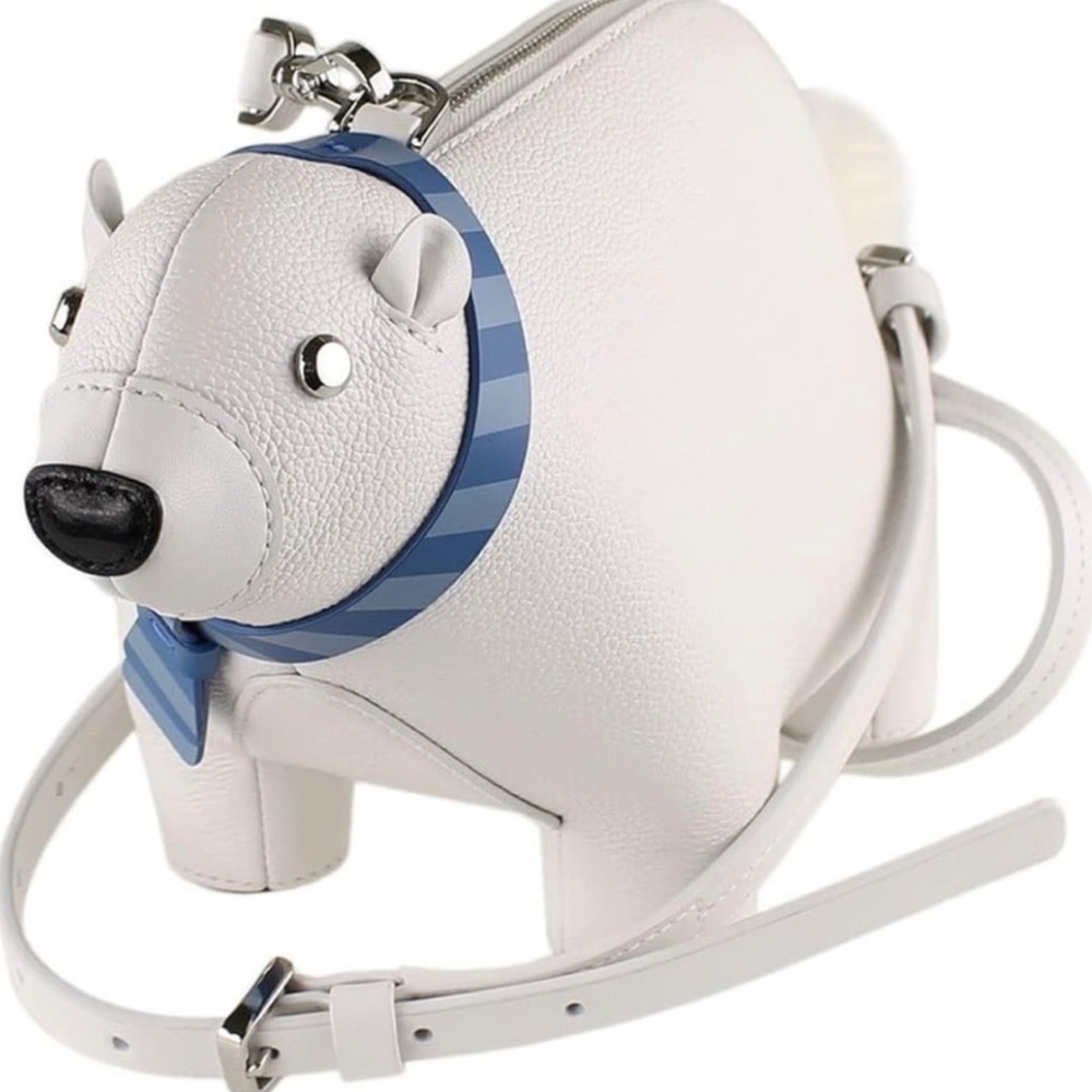 Kate Spade White and Blue Crossbody Bag